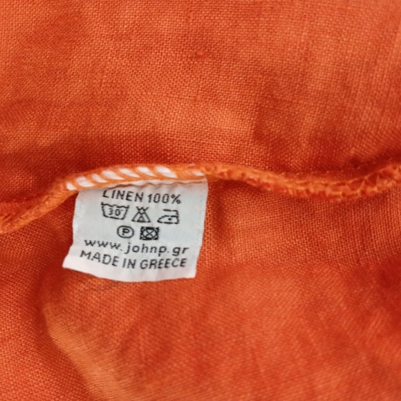 John P  100% Linen  3/4 Sleeve Layered Top. Size M - Picture 5 of 6